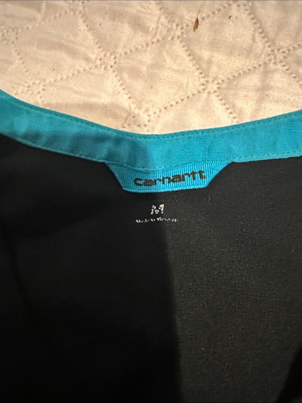 Carhartt Black Workwear Piece with Teal Accent. Scrubs top and pant set. - Picture 4 of 5